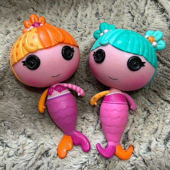 Lalaloopsy Littles 7” Doll LaLa-Oopsies Mermaids Bundle Lot of 2 Dolls - Picture 1 of 3